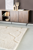 White Wool Blend Rug | By-Boo Kala | Oroatrade.com