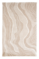 Beige Swirl Wool Rug | By-Boo Soil | Oroatrade.com