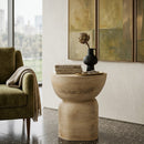 Organic-Shaped Wooden Side Table | By-Boo Cobble