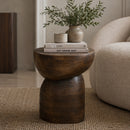 Organic-Shaped Wooden Side Table | By-Boo Cobble