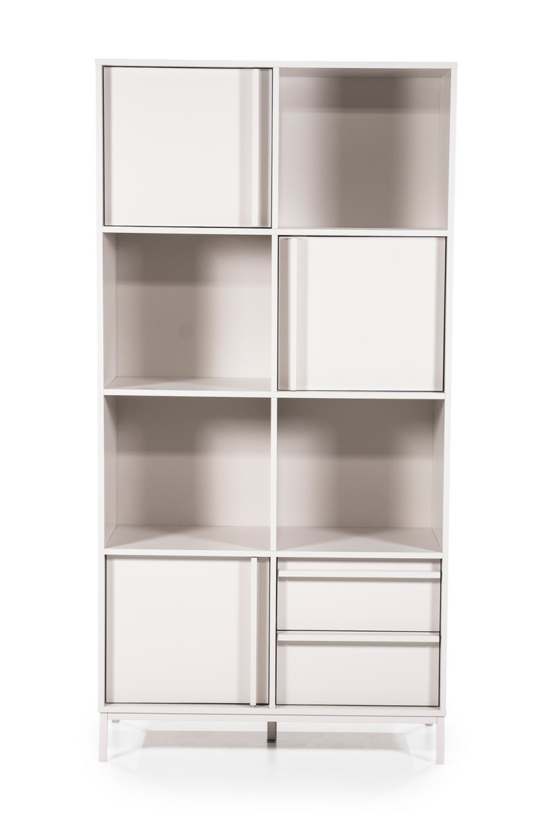 White Metal Bookcase | By-Boo Boaz | Oroatrade.com
