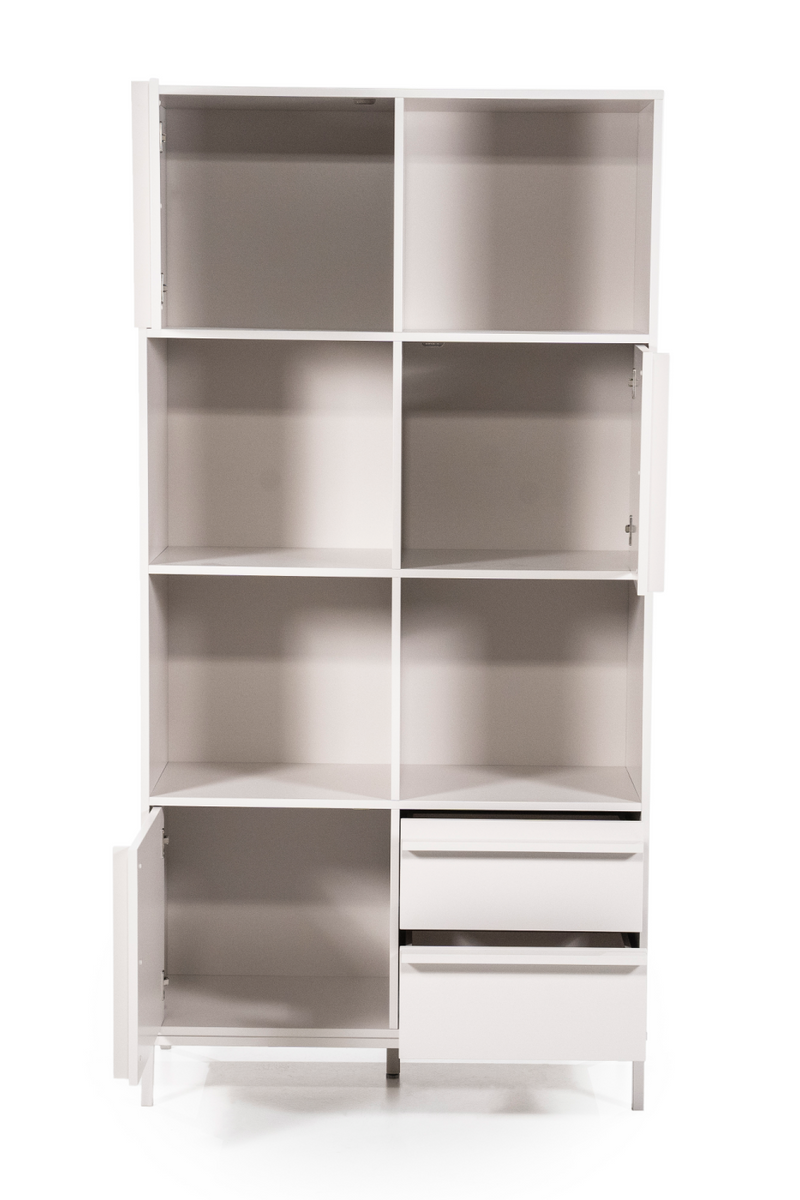 White Metal Bookcase | By-Boo Boaz | Oroatrade.com