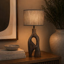 Brown Organic-Shaped Base Table Lamp | By-Boo Shiboo