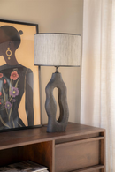 Black Organic-Shaped Base Table Lamp | By-Boo Shiboo | Oroatrade.com