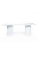 White Glass Organic Dining Table | By-Boo Seki | Oroatrade.com