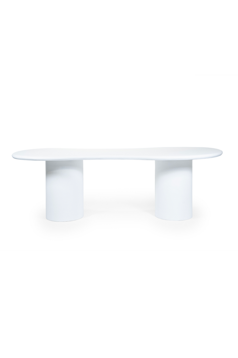 White Glass Organic Dining Table | By-Boo Seki | Oroatrade.com