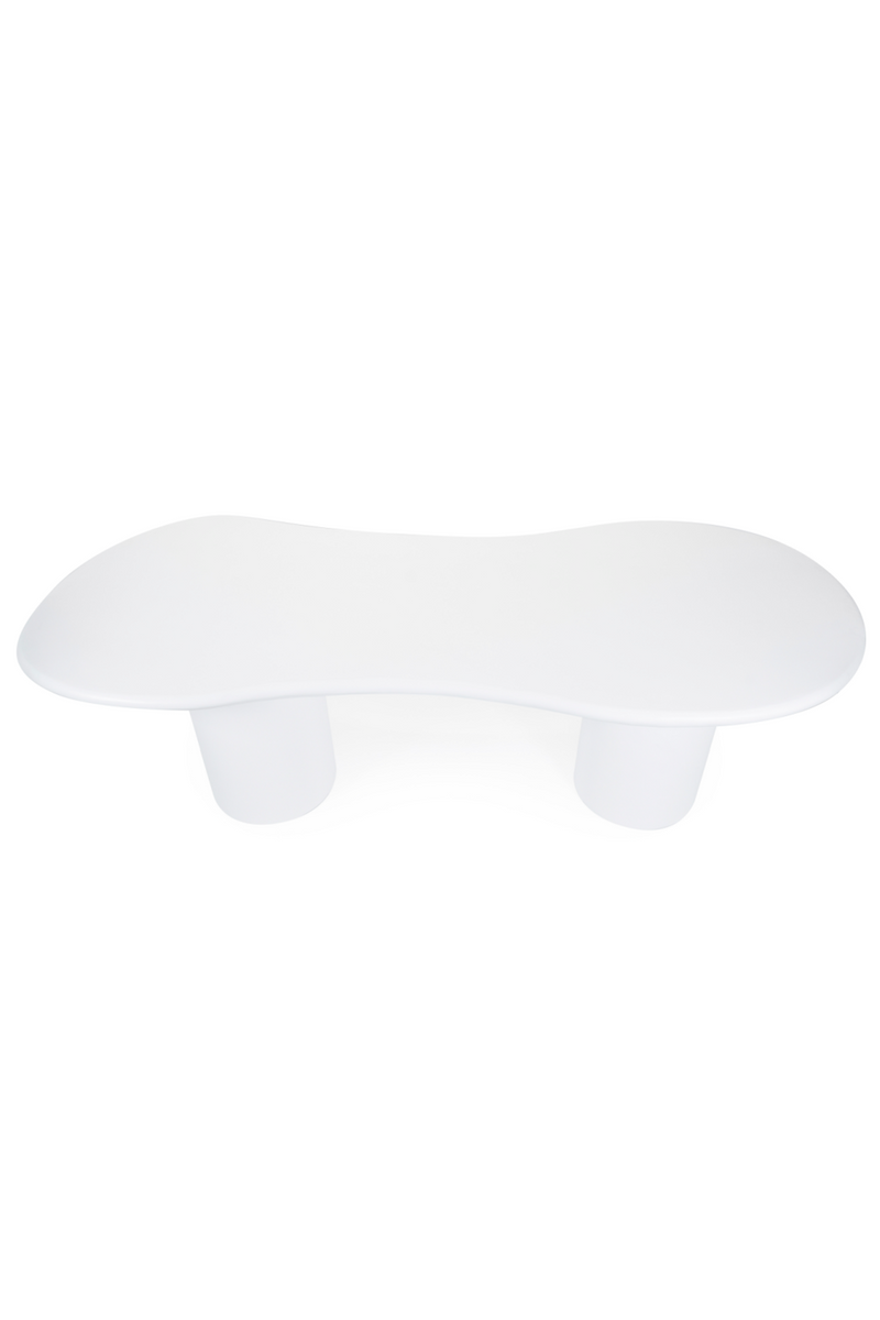 White Glass Organic Dining Table | By-Boo Seki | Oroatrade.com