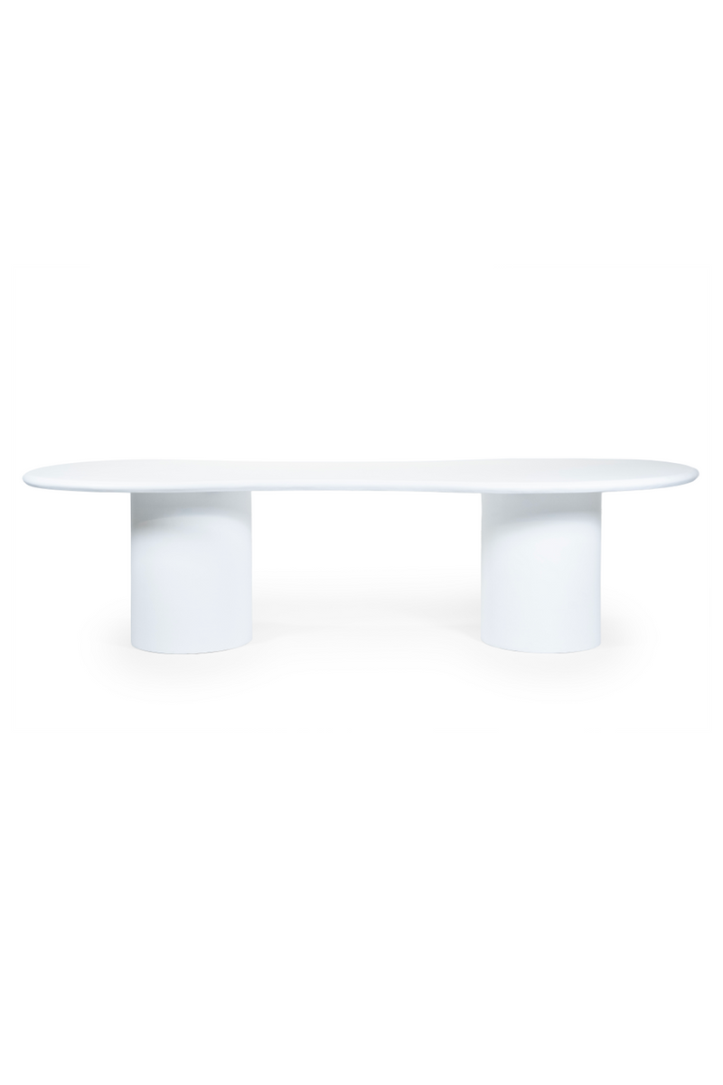 White Glass Organic Dining Table | By-Boo Seki | Oroatrade.com