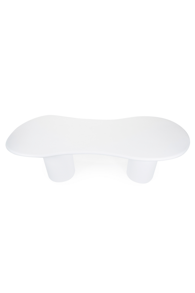 White Glass Organic Dining Table | By-Boo Seki | Oroatrade.com