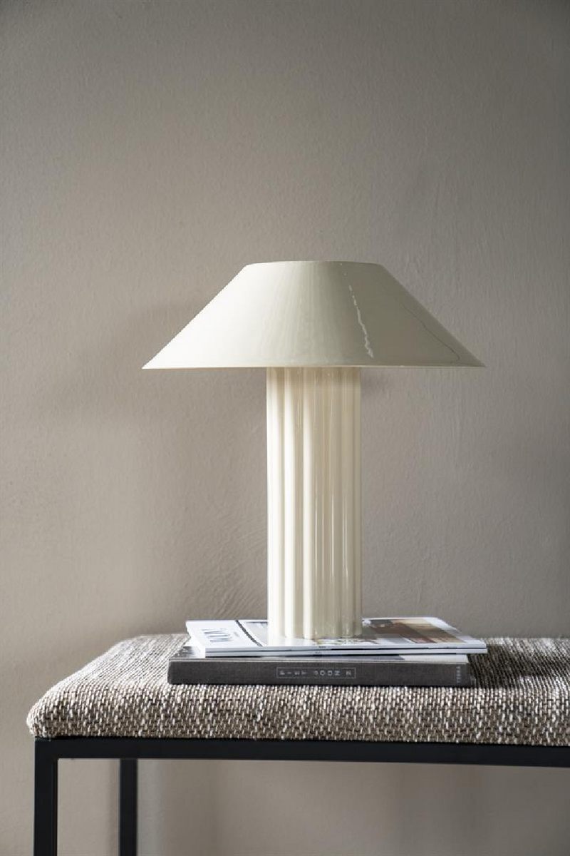 Glazed Iron Table Lamp | By-Boo Pallas | Oroatrade.com