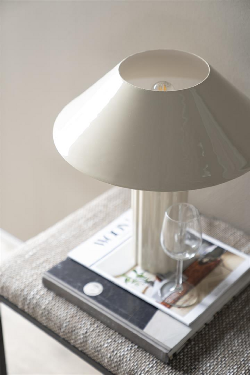 Glazed Iron Table Lamp | By-Boo Pallas | Oroatrade.com