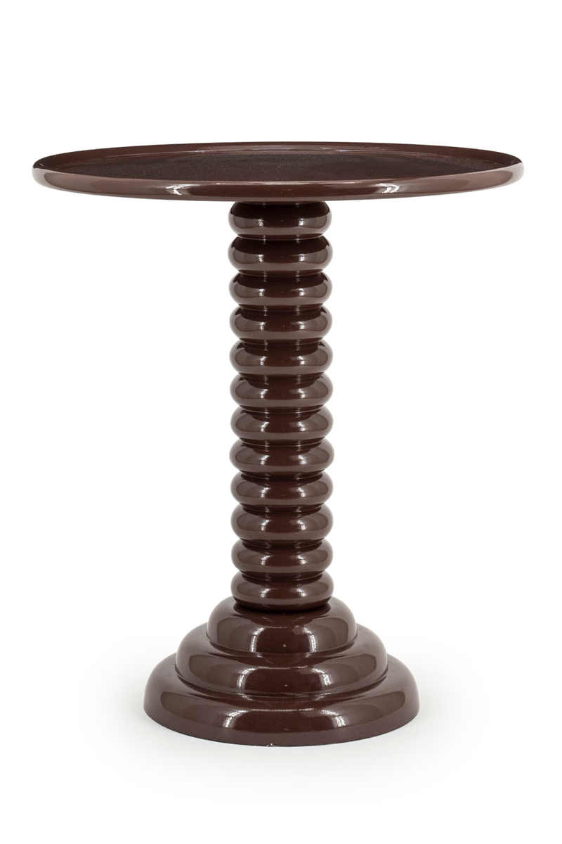 Aluminum Pedestal Side Table | By-Boo Basco | Oroatrade.com