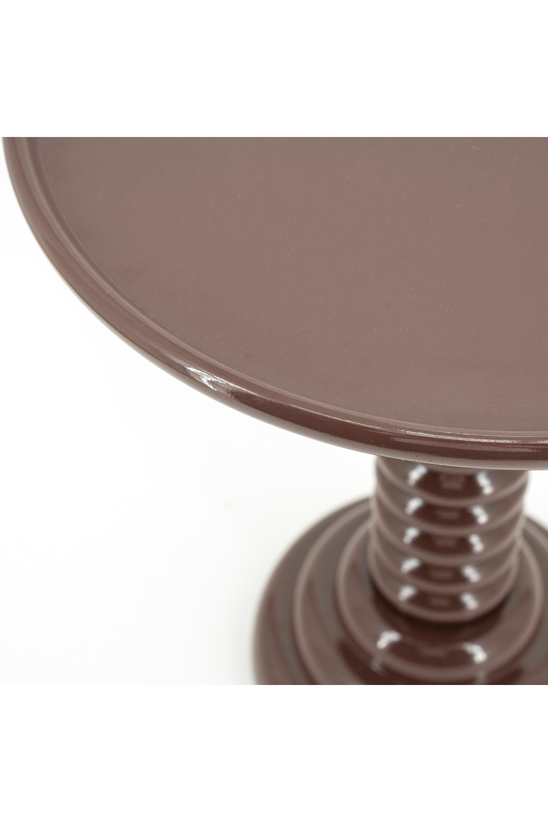 Aluminum Pedestal Side Table | By-Boo Basco | Oroatrade.com