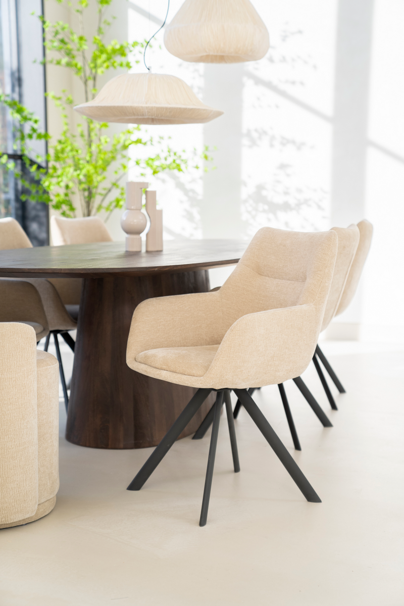 Upholstered Swivel Armchair (2) | By-Boo Bliss | Oroatrade.com