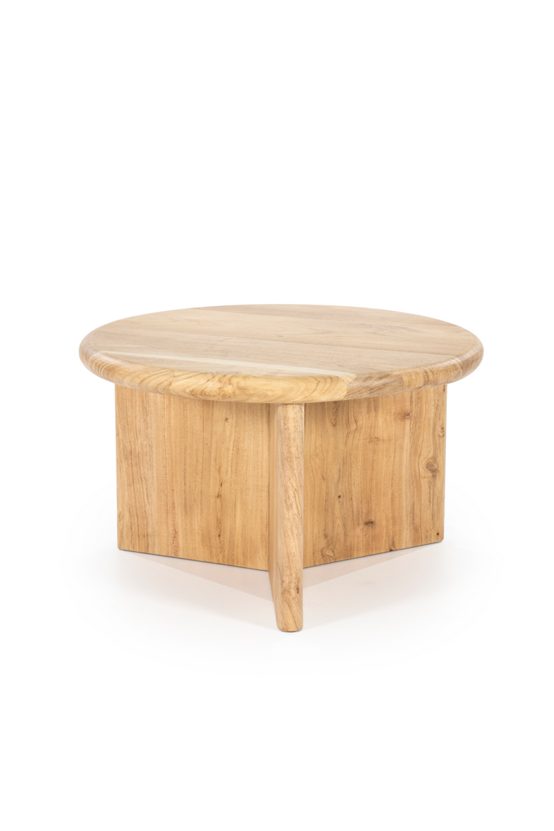 Round Wooden Coffee Table M | By-Boo Leoti | Oroatrade.com