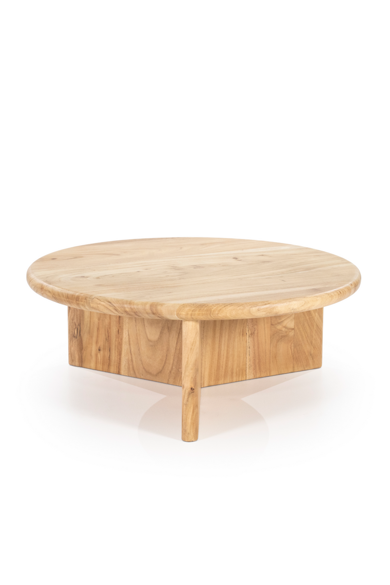 Round Wooden Coffee Table L | By-Boo Leoti | Oroatrade.com