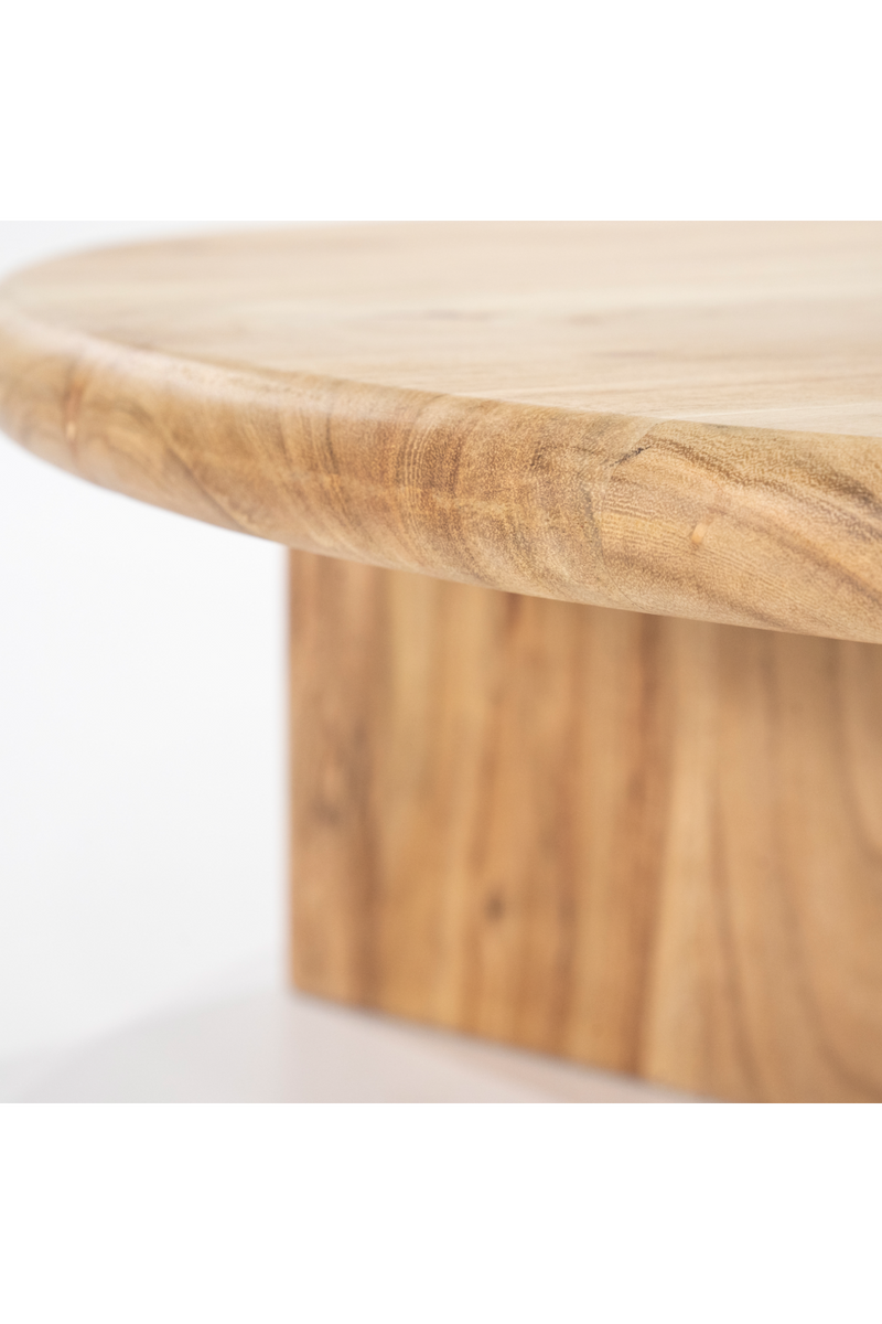 Round Wooden Coffee Table L | By-Boo Leoti | Oroatrade.com