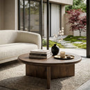 Round Wooden Coffee Table L | By-Boo Leoti