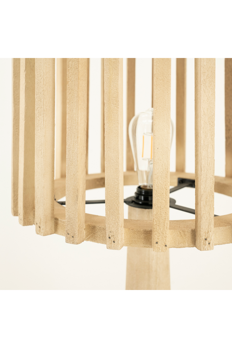 Mango Wood Floor Lamp | By-Boo Guard | Oroatrade.com