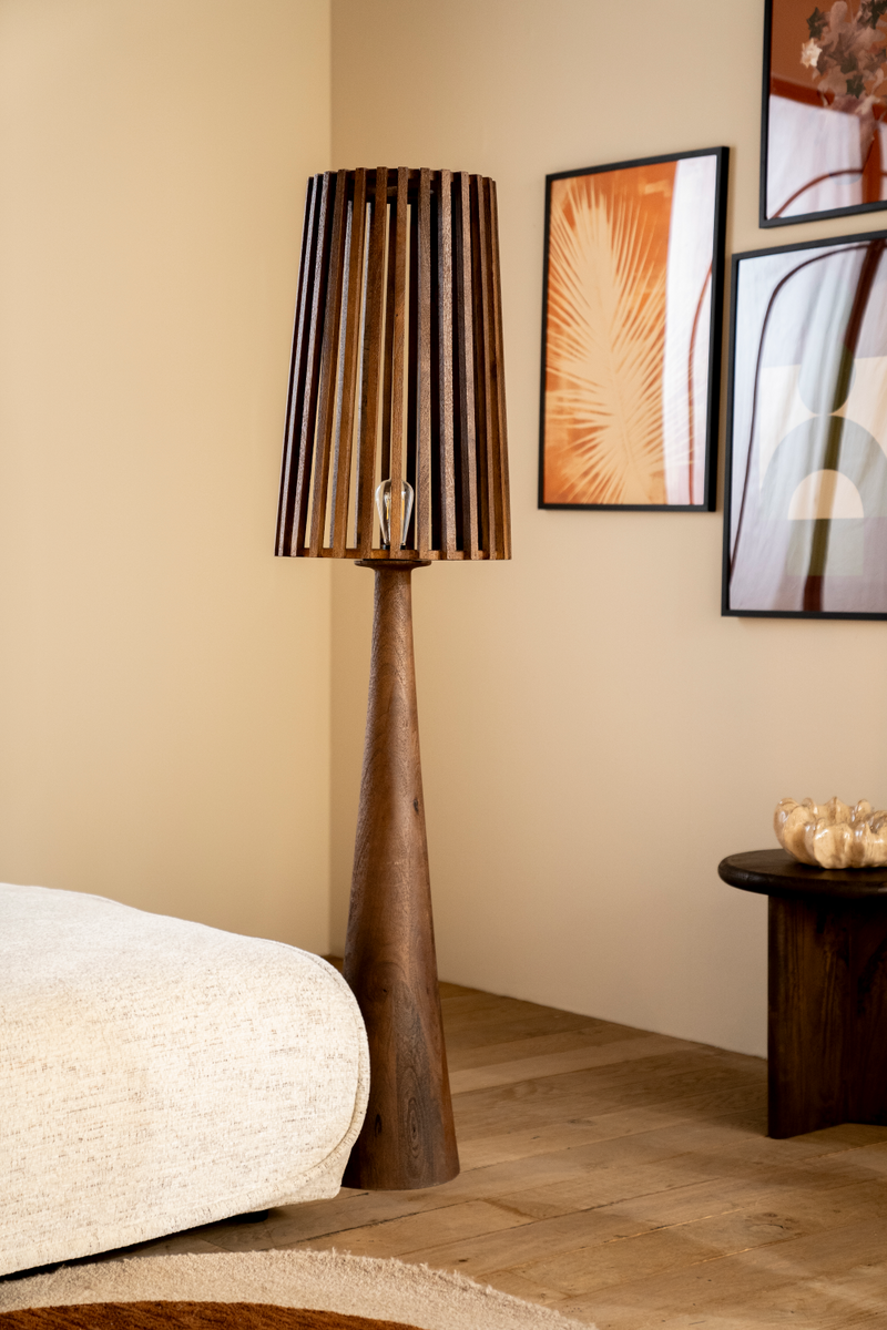 Mango Wood Floor Lamp | By-Boo Guard | Oroatrade.com