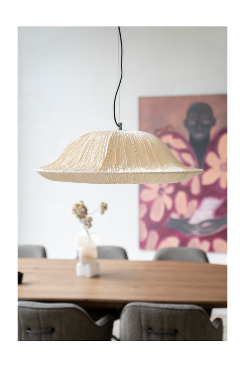 Handmade Paper Pendant Lamp | By-Boo Lokta | Oroatrade.com