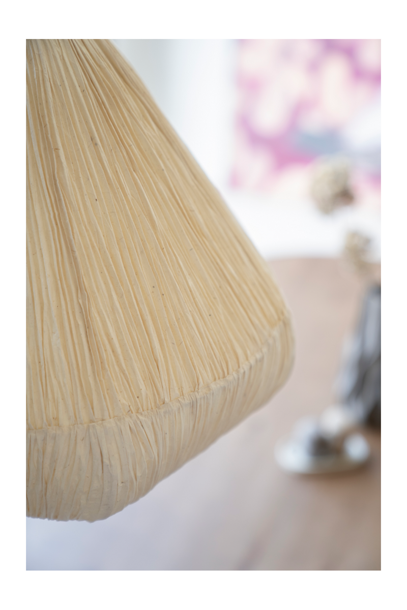 Handmade Paper Pendant Lamp | By-Boo Lokta | Oroatrade.com