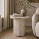 Gray Marble Side Table | By-Boo Dorique