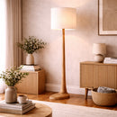 Mango Wood Base Floor Lamp | By-Boo Rine