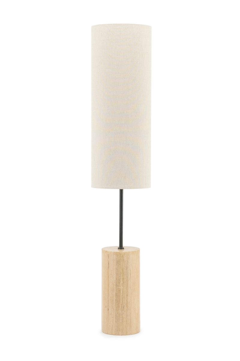 Cylindrical Travertine Table Lamp | By-Boo Amara | Oroatrade.com