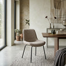 Minimalist Upholstered Dining Chairs (2) | By-Boo Base