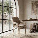 Fabric Covered Dining Armchairs (2) | By-Boo Fika