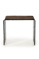 Textured Brown Glass Side Table | By-Boo Ripple | Oroatrade.com
