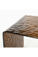 Textured Brown Glass Side Table | By-Boo Ripple | Oroatrade.com