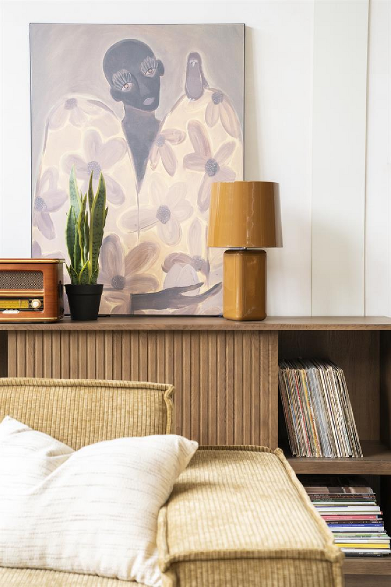 Glazed Iron Table Lamp | By-Boo Alvo | Oroatrade.com