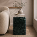 Polished Marble Square Side Table | By-Boo Dice