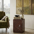 Polished Marble Square Side Table | By-Boo Dice