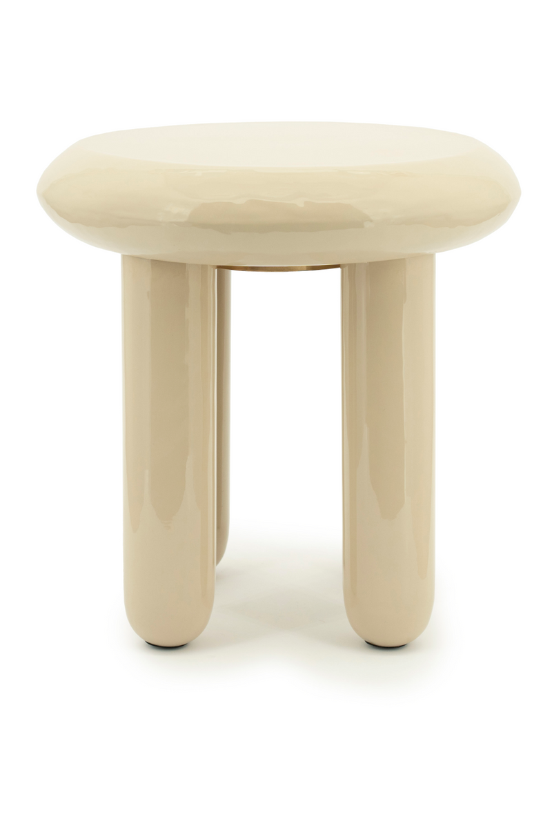 Glossy Iron Round Side Table | By-Boo Balloon | Oroatrade.com
