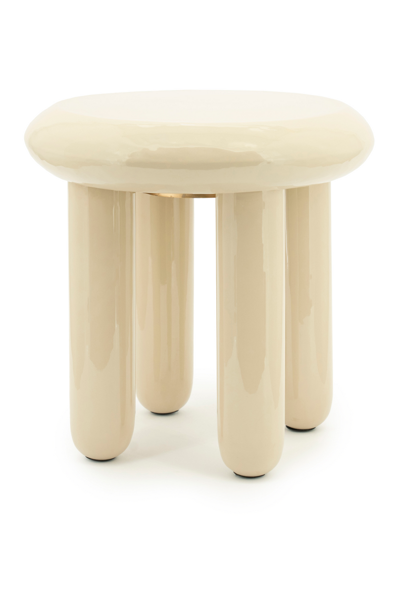 Glossy Iron Round Side Table | By-Boo Balloon | Oroatrade.com