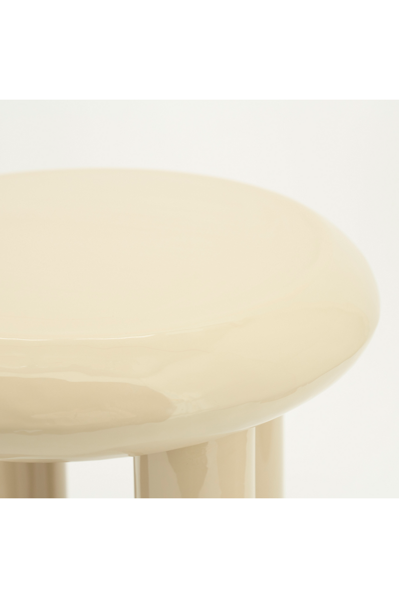 Glossy Iron Round Side Table | By-Boo Balloon | Oroatrade.com