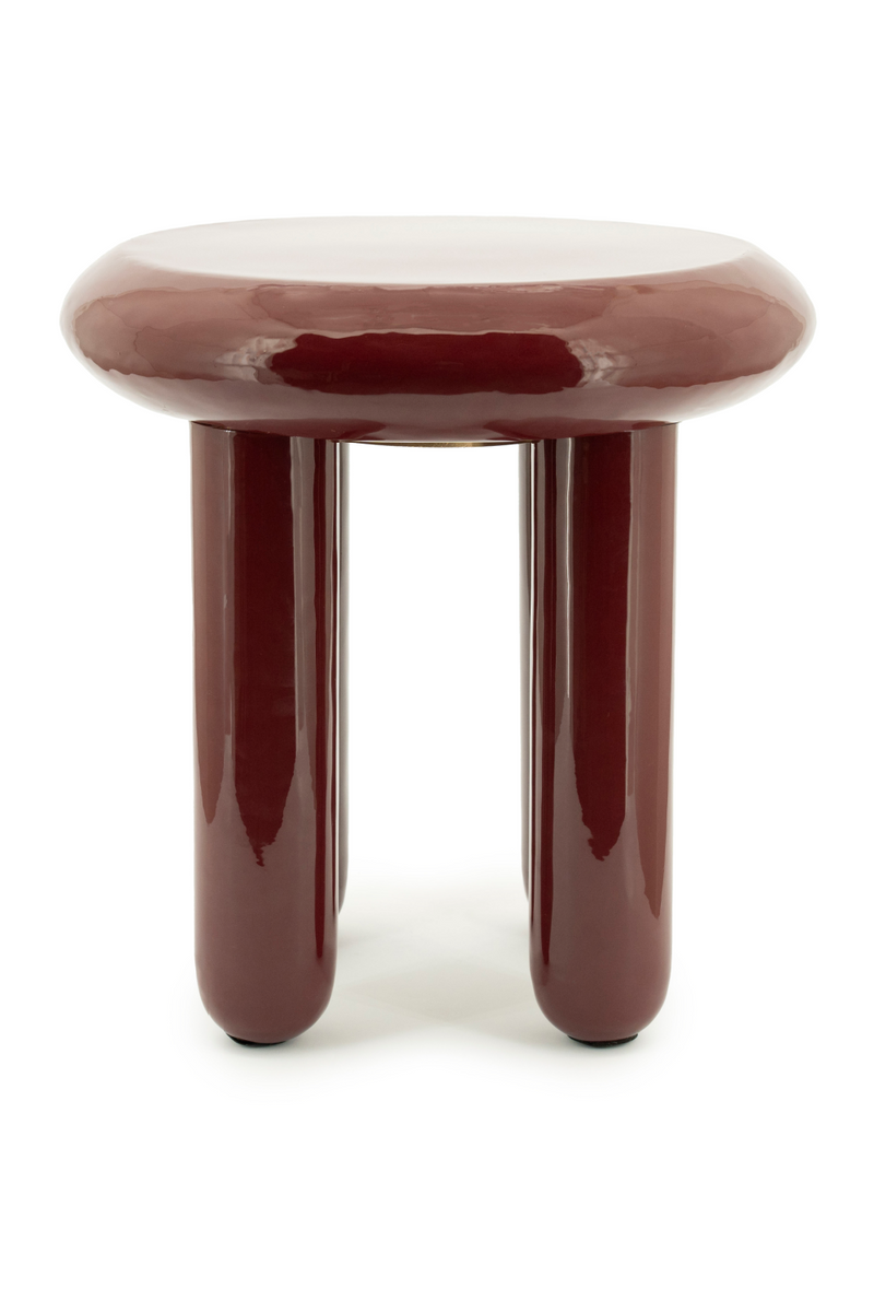 Glossy Iron Round Side Table | By-Boo Balloon | Oroatrade.com