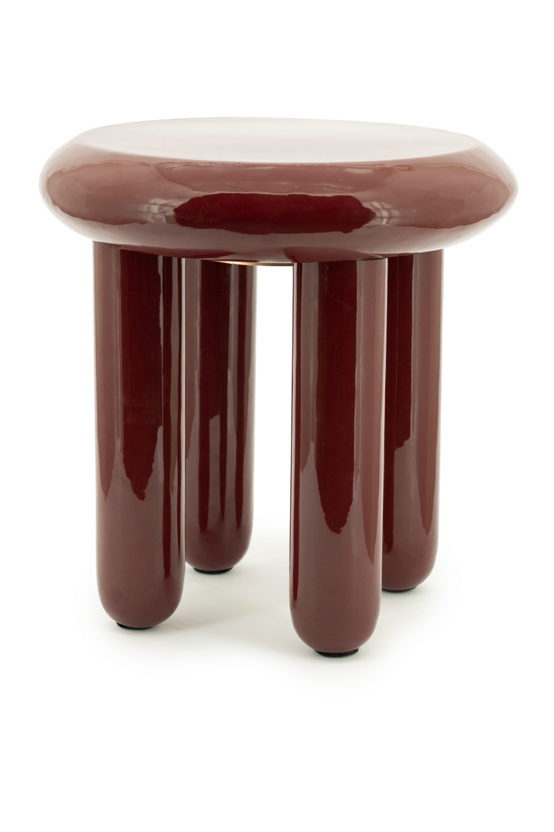 Glossy Iron Round Side Table | By-Boo Balloon | Oroatrade.com