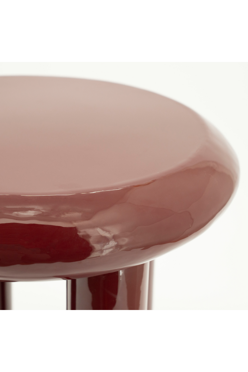 Glossy Iron Round Side Table | By-Boo Balloon | Oroatrade.com