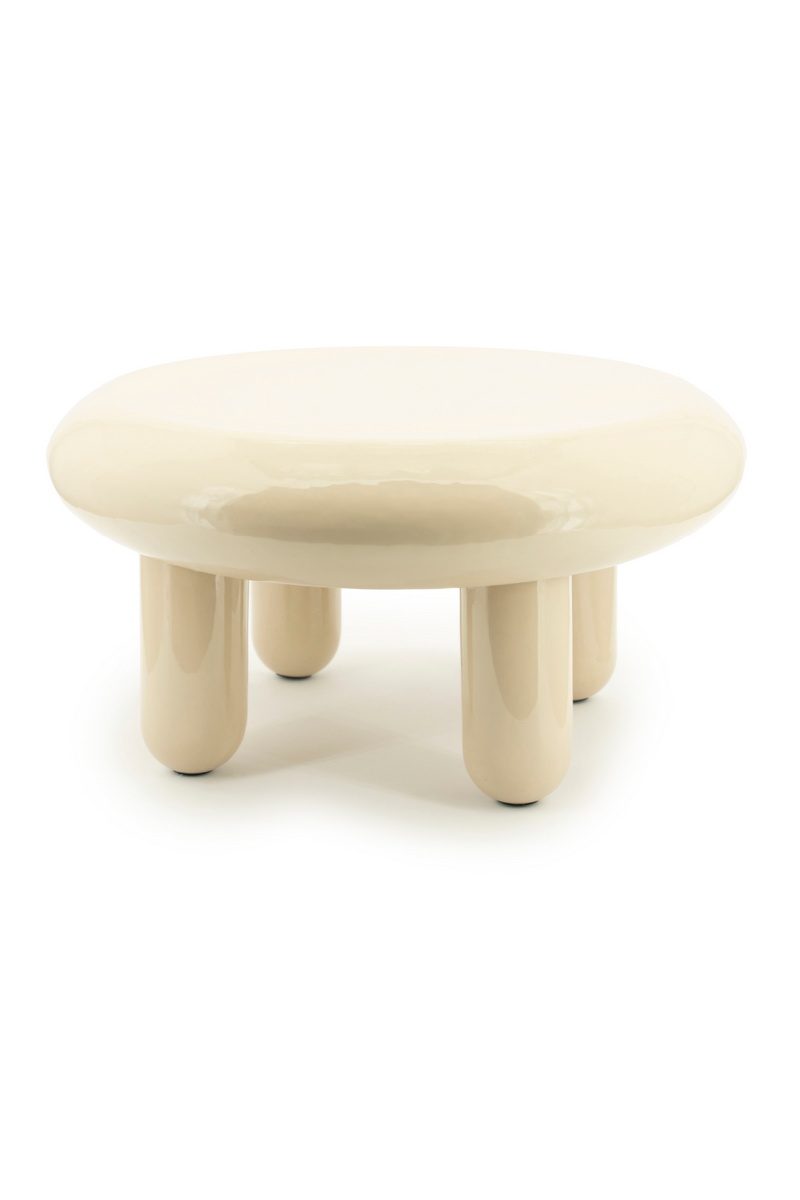 Glossy Iron Round Coffee Table | By-Boo Balloon | Oroatrade.com