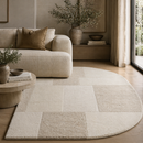 Geometrical Patterned Wool Carpet 6' x 9.5' | By-Boo Contour