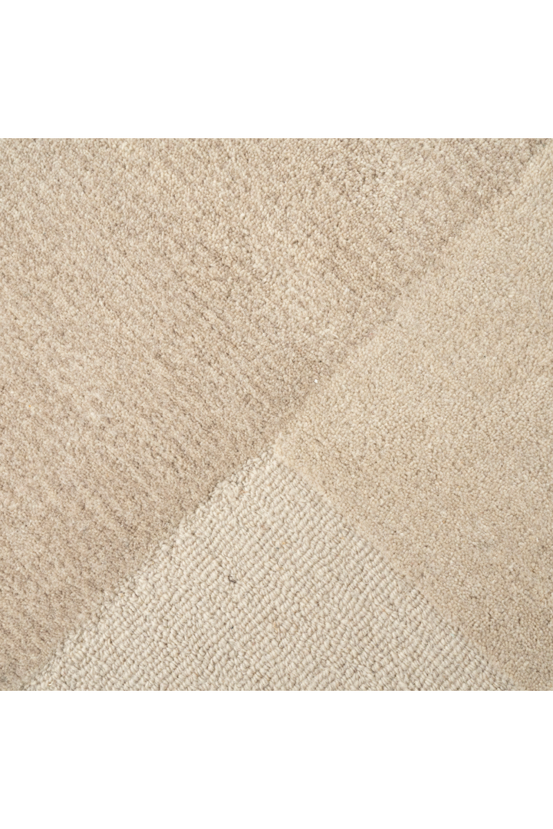 Geometrical Patterned Wool Carpet 6' x 9.5' | By-Boo Contour 
| Oroatrade.com