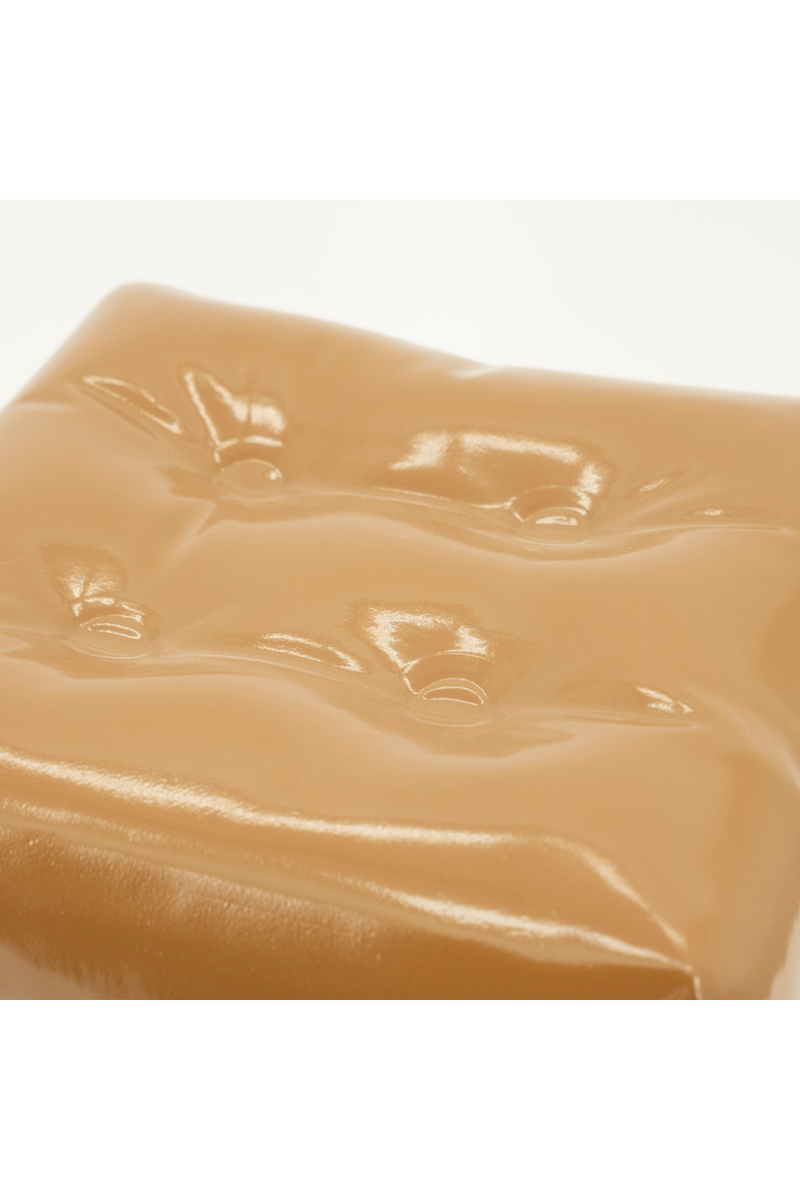 Glossy Crumpled Cube Stool | By-Boo Captives | Oroatrade.com