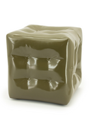 Glossy Crumpled Cube Stool | By-Boo Captives | Oroatrade.com