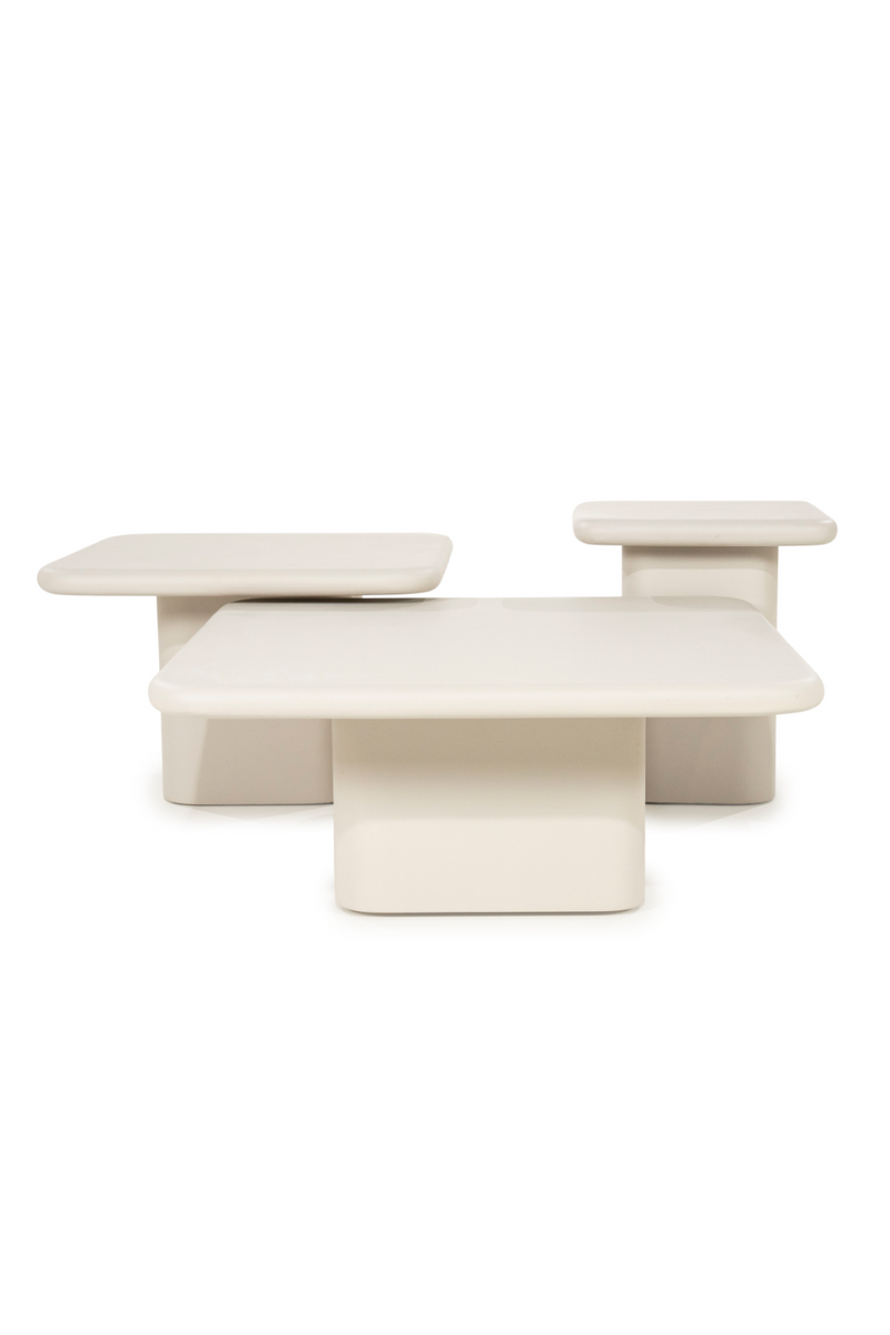 Lacquered Cement Square Coffee Table | By-Boo Siminto | Oroatrade.com