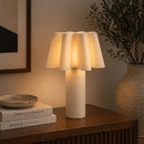 White Wavy Table Lamp | By-Boo Meander