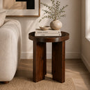 Brown Ceramic Side Table | By-Boo TiledUp
